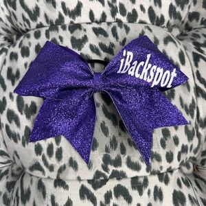 Purple iBackspot Cheerleading Bow
